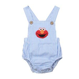 Elmo Romper Smash Cake First Second Birthday Outfit Sesame Street Clothes